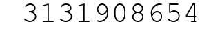 Number 3131908654.