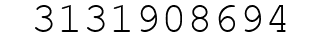 Number 3131908694.