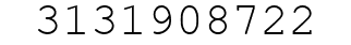 Number 3131908722.