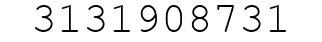 Number 3131908731.