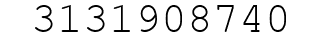 Number 3131908740.
