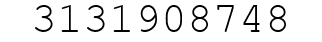 Number 3131908748.