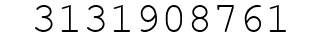 Number 3131908761.