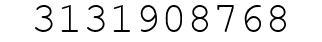 Number 3131908768.