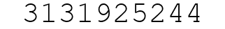 Number 3131925244.