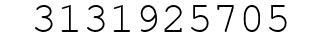 Number 3131925705.