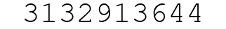 Number 3132913644.