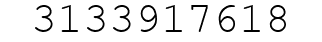 Number 3133917618.