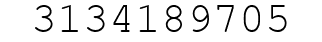 Number 3134189705.