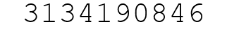 Number 3134190846.