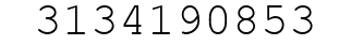 Number 3134190853.