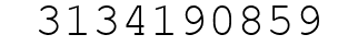Number 3134190859.