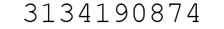 Number 3134190874.