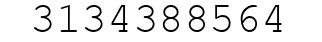 Number 3134388564.