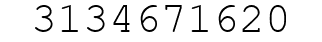 Number 3134671620.
