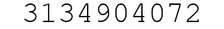 Number 3134904072.