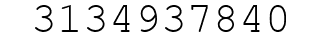 Number 3134937840.