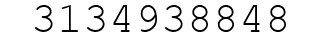 Number 3134938848.
