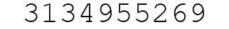 Number 3134955269.