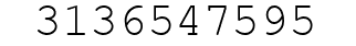 Number 3136547595.