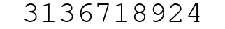 Number 3136718924.
