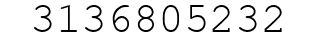 Number 3136805232.