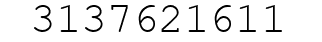 Number 3137621611.