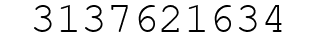 Number 3137621634.