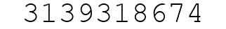 Number 3139318674.
