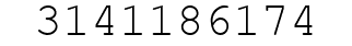 Number 3141186174.