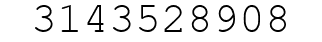 Number 3143528908.
