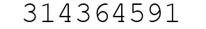 Number 314364591.