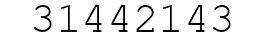 Number 31442143.