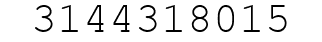 Number 3144318015.