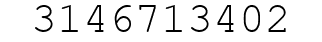 Number 3146713402.