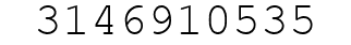 Number 3146910535.