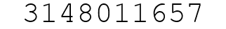 Number 3148011657.