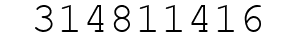 Number 314811416.