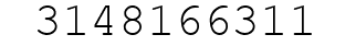 Number 3148166311.