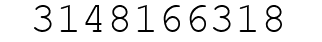 Number 3148166318.
