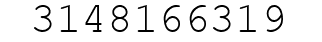 Number 3148166319.