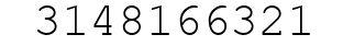 Number 3148166321.