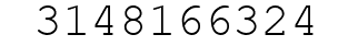 Number 3148166324.