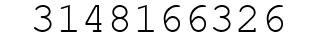 Number 3148166326.