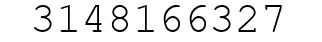 Number 3148166327.