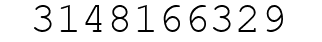 Number 3148166329.