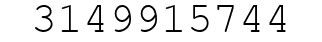 Number 3149915744.