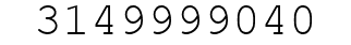 Number 3149999040.