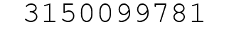 Number 3150099781.