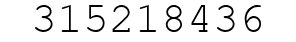 Number 315218436.